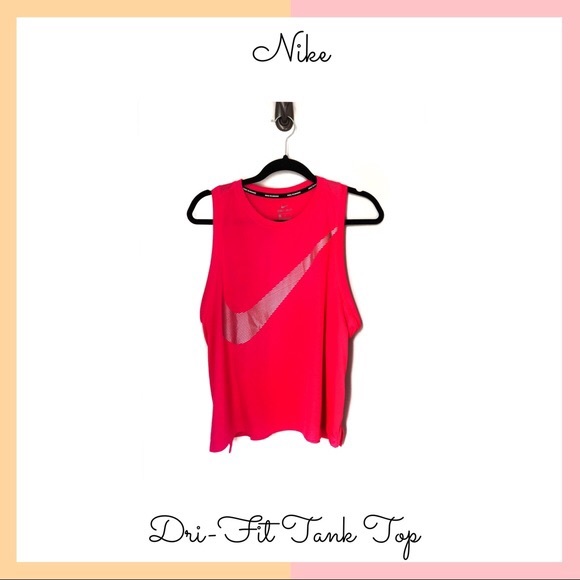 Nike Tops - Nike • Hot Pink Dri-fit Tank